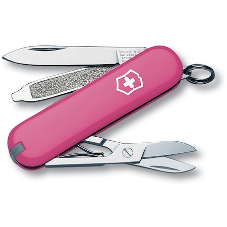 Swiss Army Brands 2024 Victorinox 0.6223.70Rus2 Classic Sd Pink 58Mm, Clam Pack VIC-0.6223.51-X4